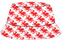 Welsh Wales Marching Dragon Bucket Hat