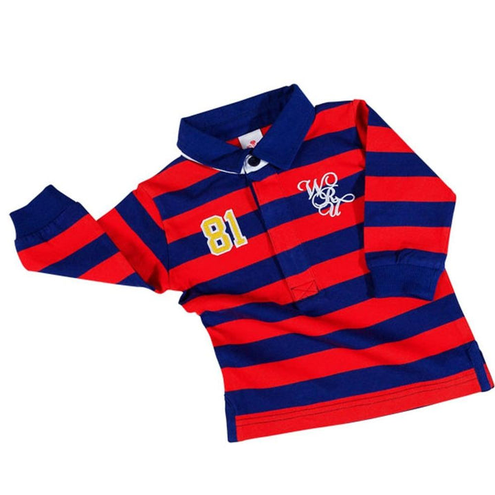 WRU Wales Baby Long Sleeve Polo Shirt