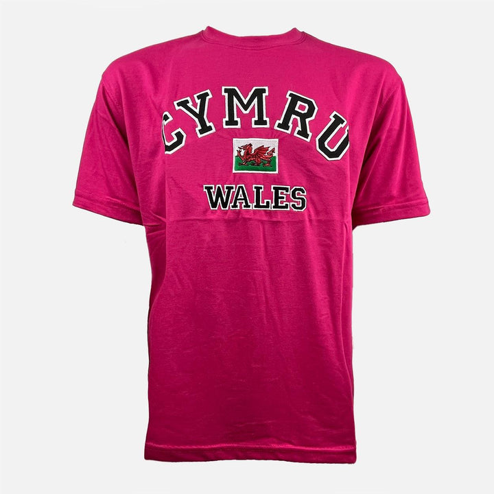 Wales Cymru Womens Applique T-Shirt