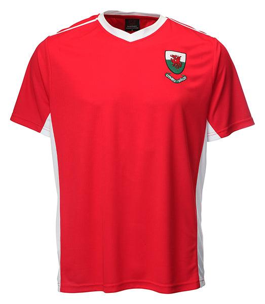 Welsh Wales 'Bale' Red V Neck Football Shirt