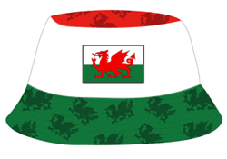 Welsh Wales Aztec Striped Bucket Hat