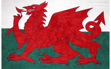 GIANT Welsh Wales Dragon Flag 9' x 6'