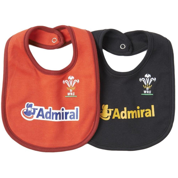WRU Wales Baby Bibs- 2 Pack