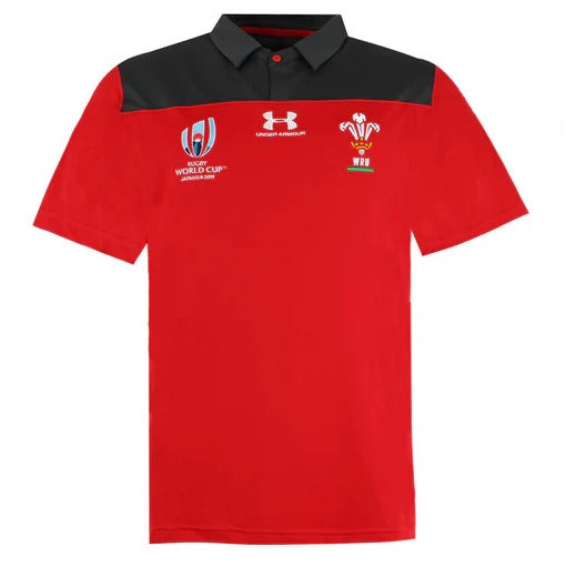 Under Armour RWC 2019 WRU Wales Player Issue Polo
